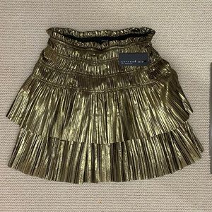 Metallic Mini Skirt - Current Air - NWT